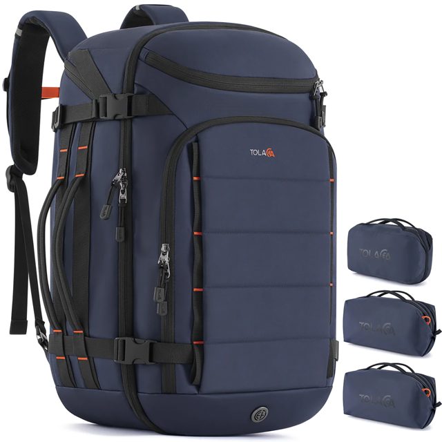 Tolaccea Ulife 06 | 40L Modular Travel Backpack with Toiletry Organizer