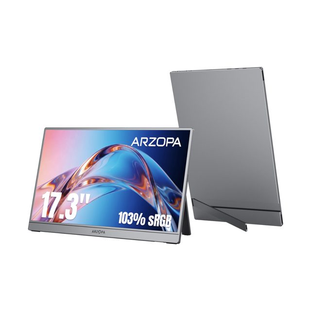 Arzopa Z1C PLUS 17.3" Large 1080p Portable Monitor