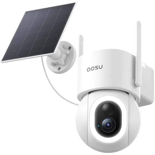 aosu D1 Max, 4K 8MP Solar Security Camera Wireless Outdoor