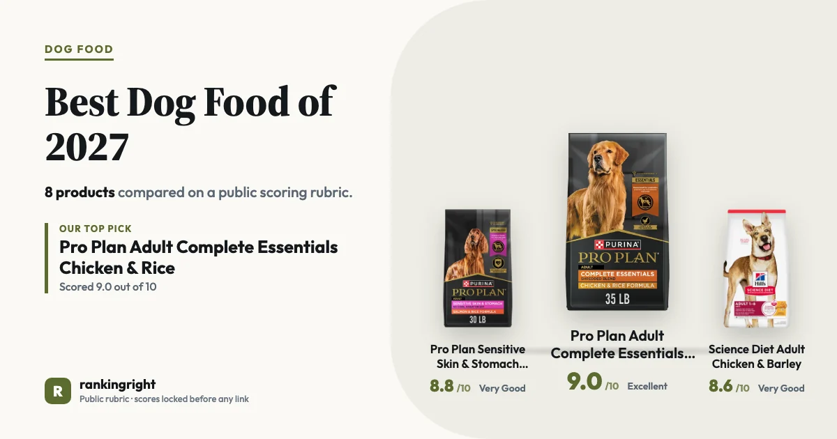Best Dog Food of 2027: our top three picks with scores