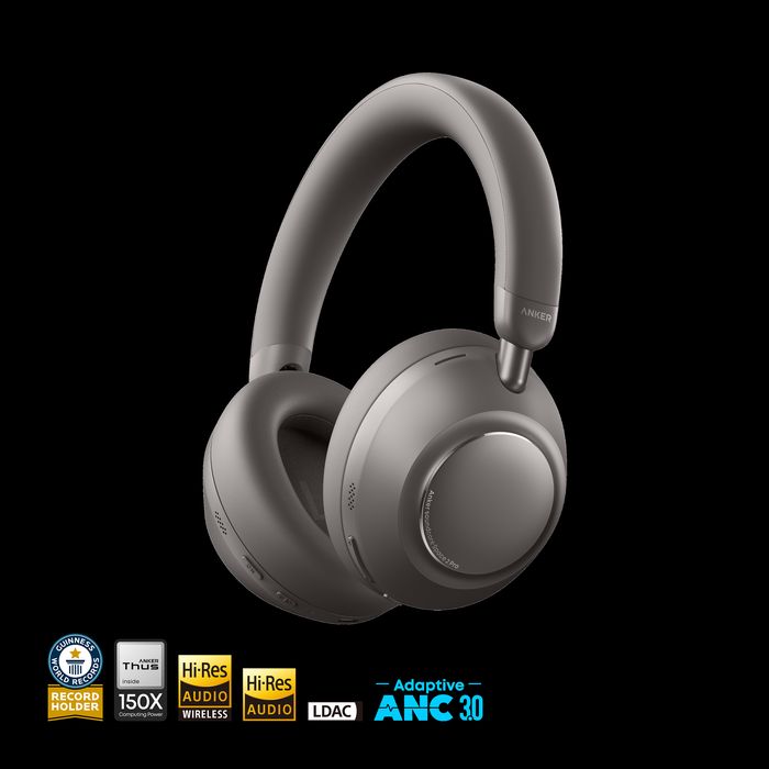 Anker soundcore Space 2 Pro | Over Ear Headphones with Thus™ AI for Clear Calls