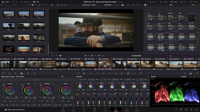 DaVinci Resolve 21 Color Page