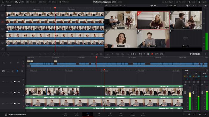 DaVinci Resolve 21 Cut Page