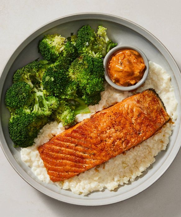 Factor - Blackened Salmon with Smoky Gouda Cauli Grits menu preference image