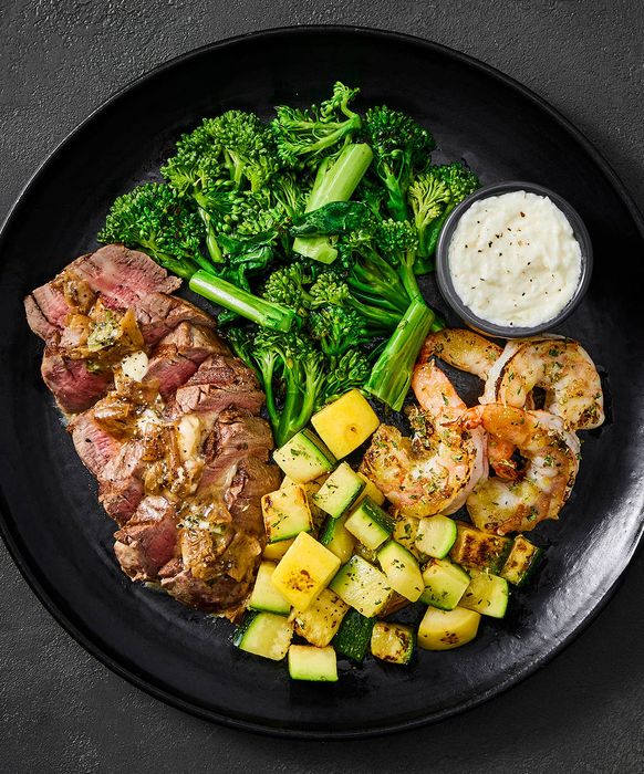 Factor - Grilled Filet Mignon & Creamy Parmesan Shrimp menu preference image