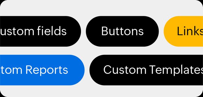 Visualisation of the various customization options available on Zoho Books to address unique business needs